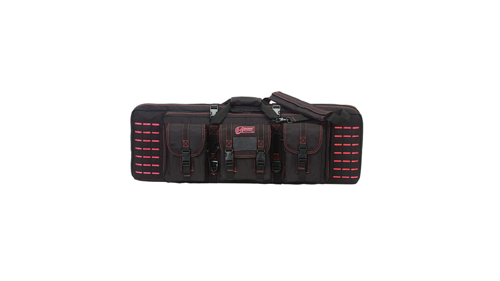 Voodoo Tactical Padded Weapons Cases w/Die Cut MOLLE, 36in, Black/Pink, 36in, 15-7617088000