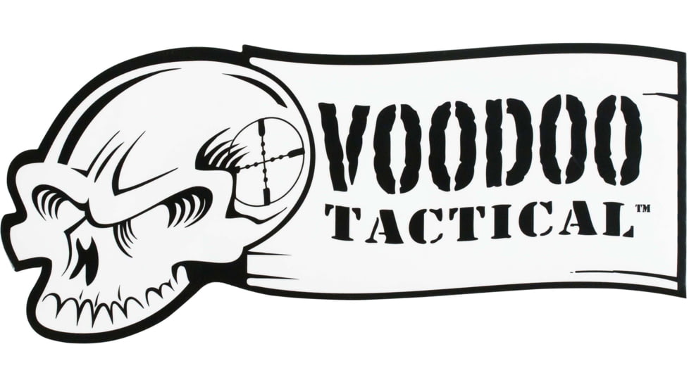 Voodoo Tactical Logo Sticker, 5in, Black, 5in, 07-0060001005