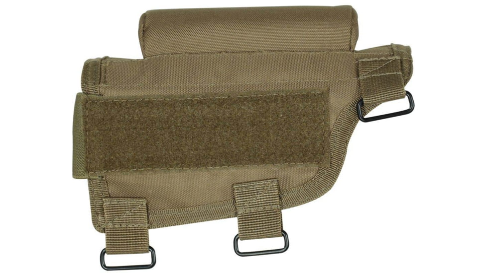 Voodoo Tactical Buttstock Cheek Piece w/Ammo Carrier, Coyote, 20-9421007000