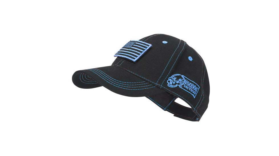 Voodoo Tactical Classic Cap w/ Removable Flag Patch - Mens, Black/Blue, One Size, 20-9352136000
