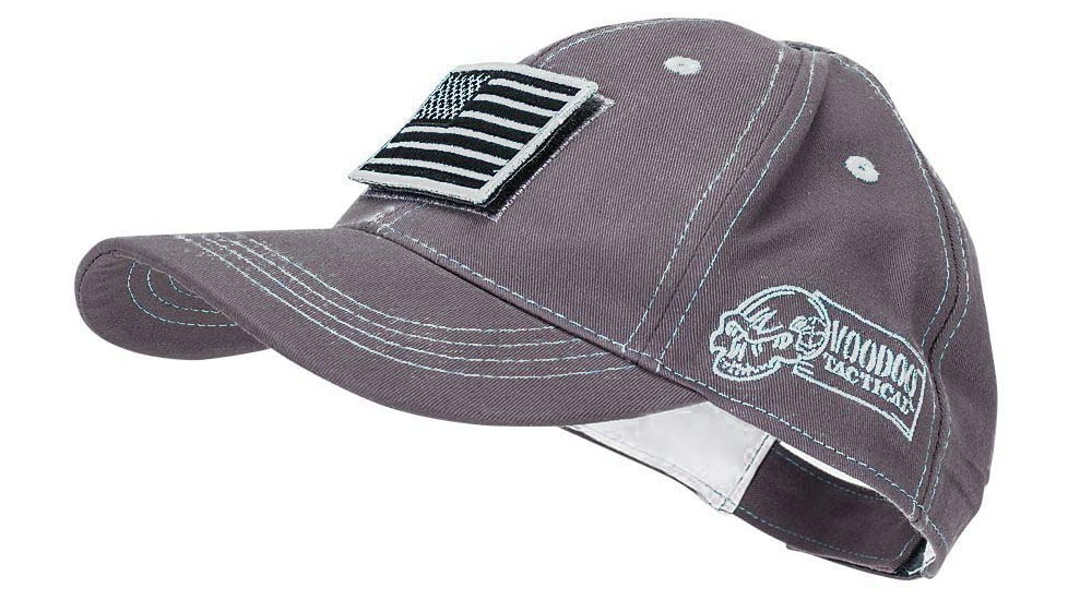 Voodoo Tactical Classic Cap w/ Removable Flag Patch - Mens, Gray/White, One Size, 20-9352154000