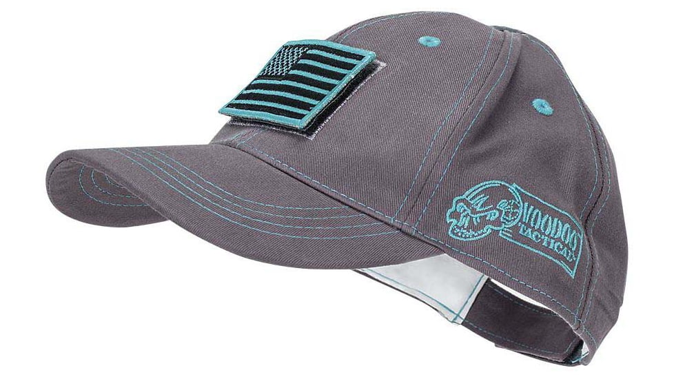 Voodoo Tactical Classic Cap w/ Removable Flag Patch - Women's, Gray/Teal, One Size, 20-9352161000