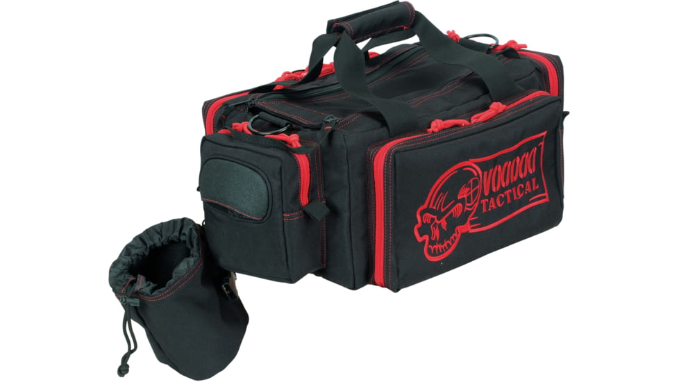 Voodoo Tactical Compact Rhino Range Bag, Black/Red, 15-0540110000