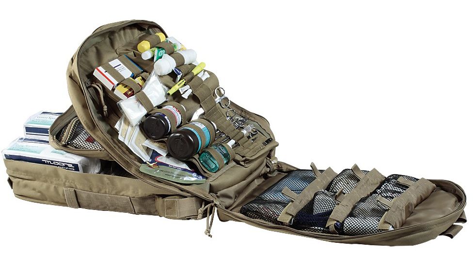 Voodoo Tactical Deluxe Professional Special Ops Field Medical Pack, Coyote - 15-817407000