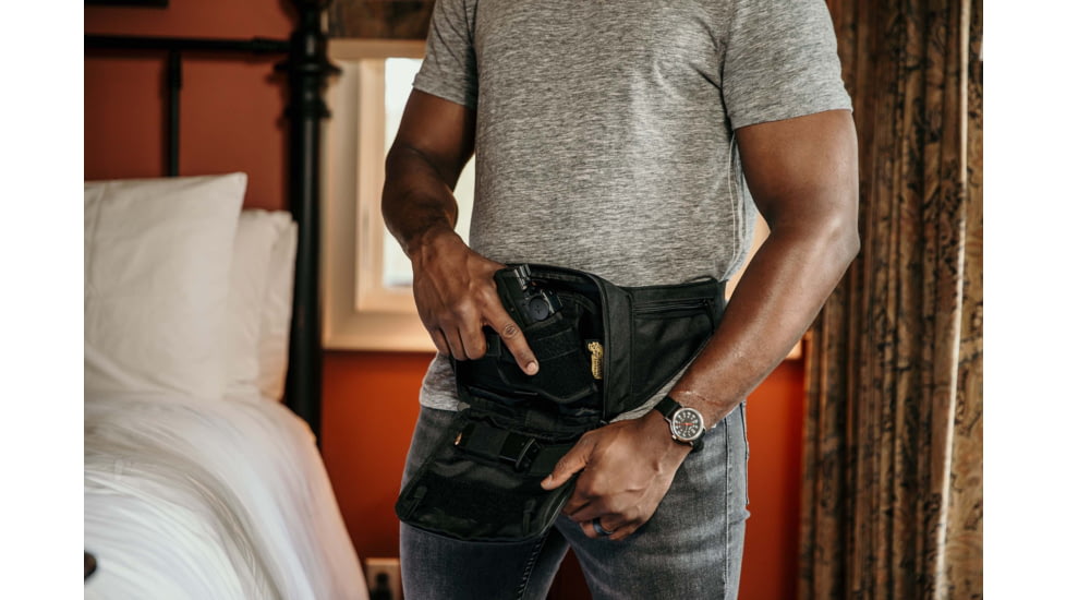 Voodoo Tactical Hide A Weapon Fannypack Holster, Black, 15-9316001000