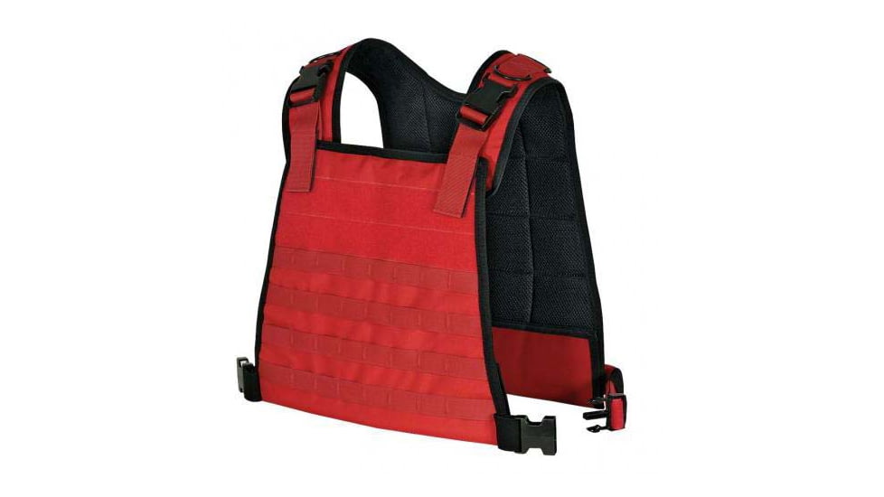 Voodoo Tactical Instructor High Visibility Plate Carrier, Red, OSFM, 20-0027016000
