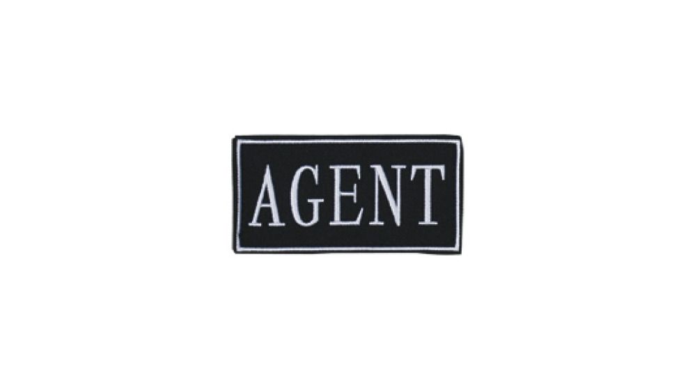 Voodoo Tactical Law Enforcement Patches- Agent, 2in x 4in, Gold Letters - 06-773017219