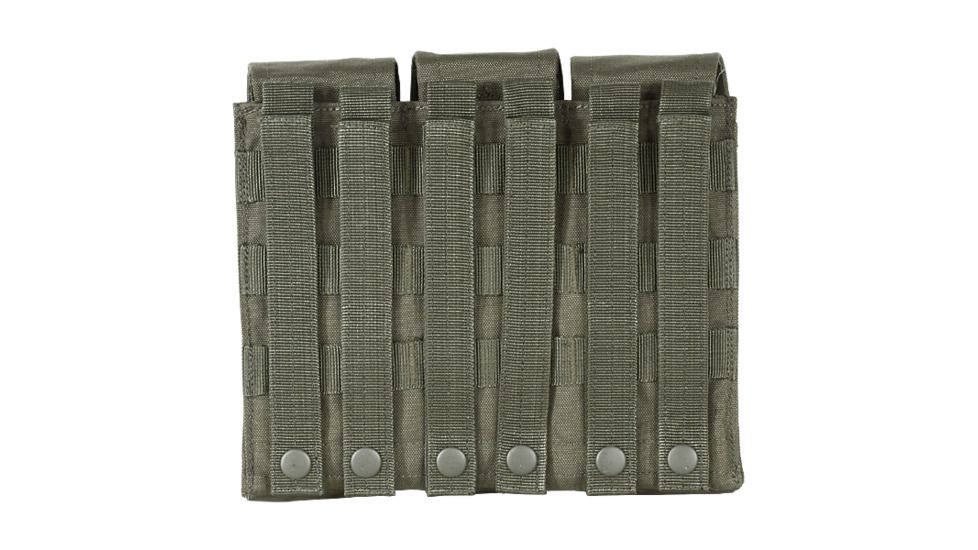 Voodoo Tactical M4/AK47 Mag Pouch - Triple, OD Green, 20-8175004000