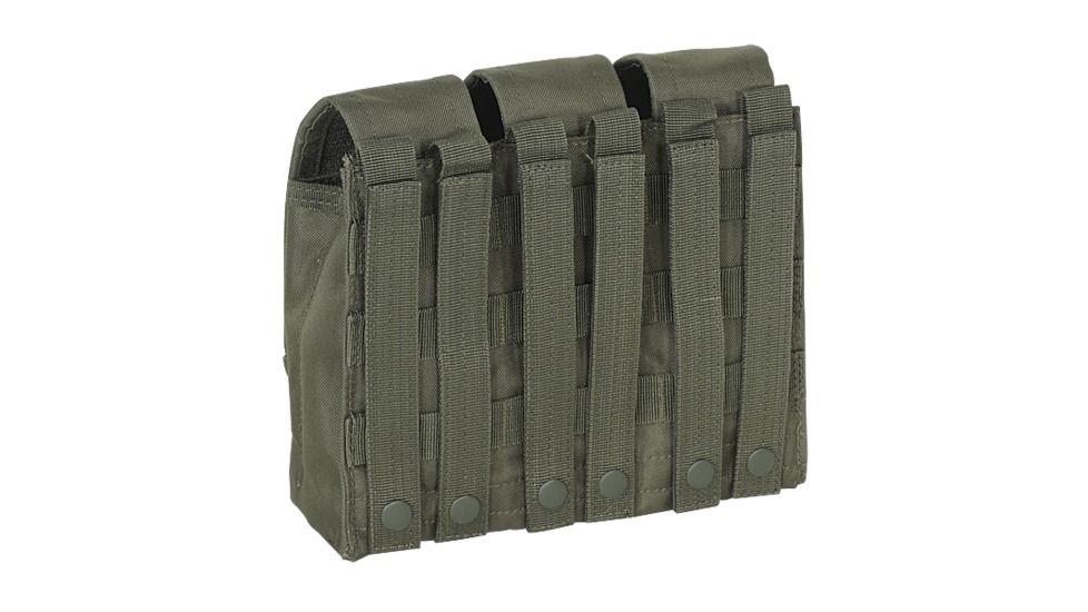 Voodoo Tactical M-4/AK47 Mag Pouch - Triple, Olive Drab - 20-817504000