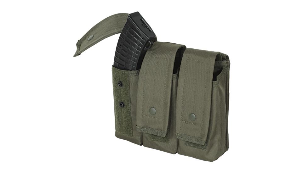 Voodoo Tactical M-4/AK47 Mag Pouch - Triple, Olive Drab - 20-817504000