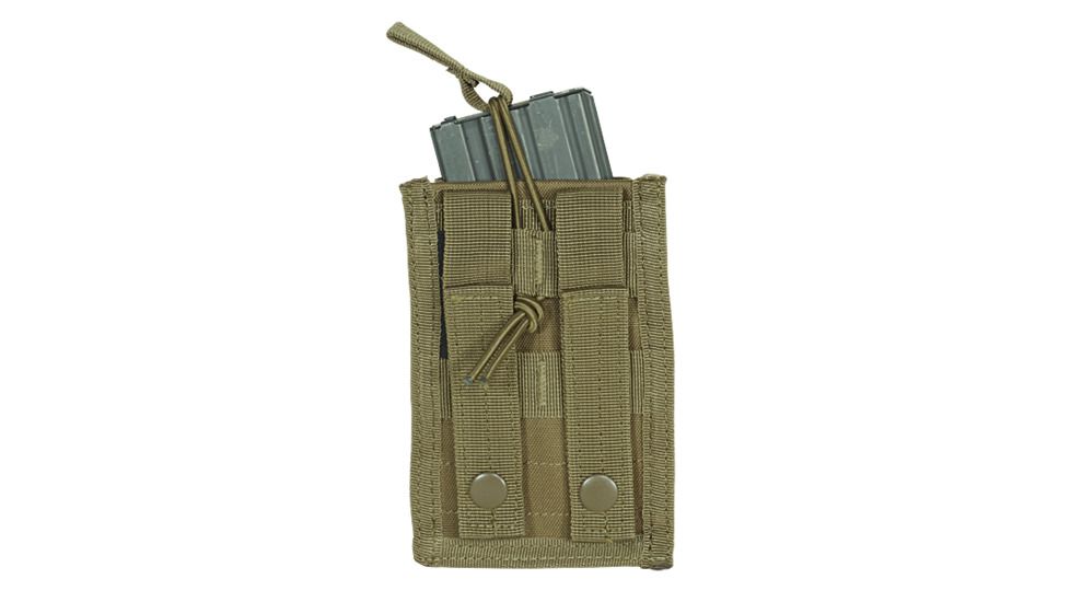 Voodoo Tactical M4/M16 Open Top Mag Pouch W/ Bungee System - Single, Coyote - 20-858407000