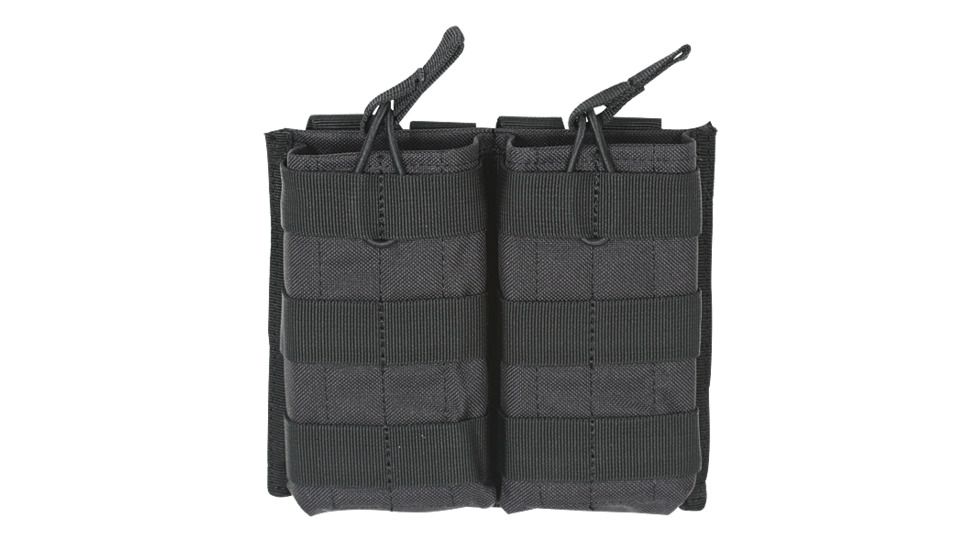 Voodoo Tactical M4/M16 Open Top Mag Pouch W/ Bungee System - Double, Black, 20-8585001000