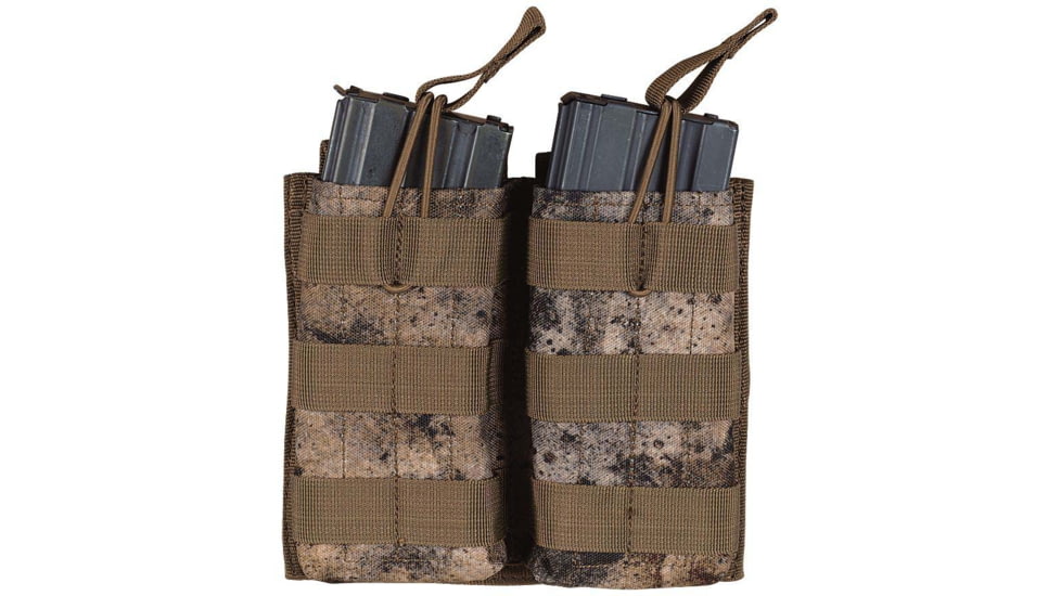 Voodoo Tactical M4/M16 Open Top Mag Pouch W/ Bungee System - Double, VTC, 20-8585105000