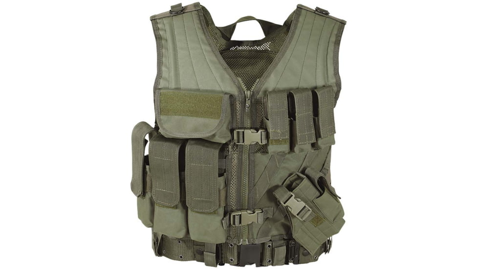 Voodoo Tactical MSP-06 Entry Assault Vest, OD Green, Medium/Extra Large, 20-8112004335