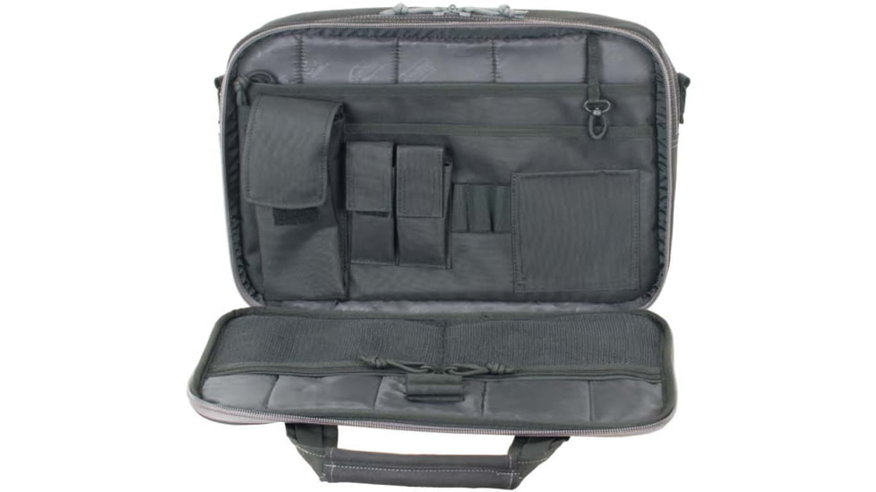 Voodoo Tactical Executive Pro-Ops Briefcase w/Die Cut MOLLE, Standard, Black/Gray, 20-9090108002