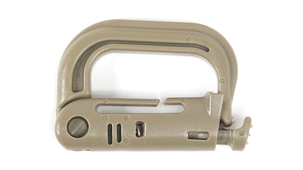 Voodoo Tactical Polycarbonate Carabiner, Coyote, 02-2291007000