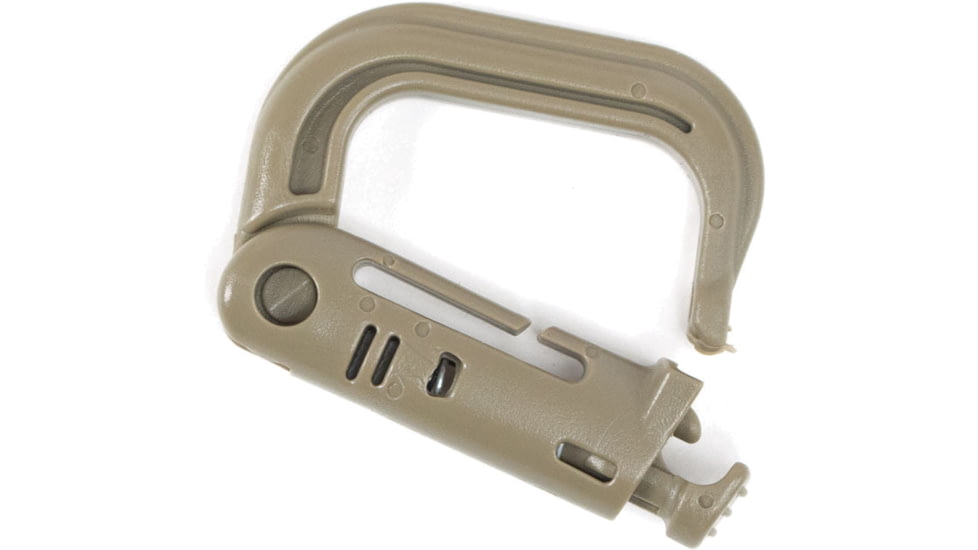 Voodoo Tactical Polycarbonate Carabiner, Coyote, 02-2291007000