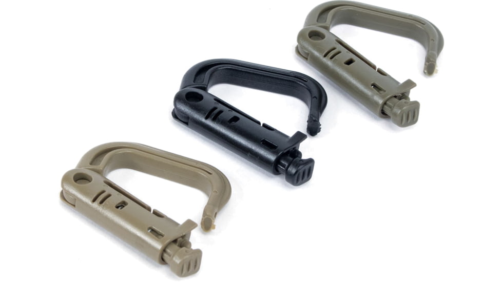 Voodoo Tactical Polycarbonate Carabiner, Coyote, 02-2291007000