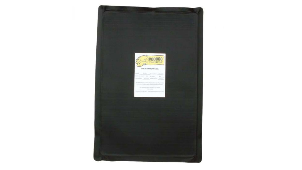 Voodoo Tactical Rectangular PE Level IIIA Soft Ballistic Panel, 16.5 x 11, 20-0164000000
