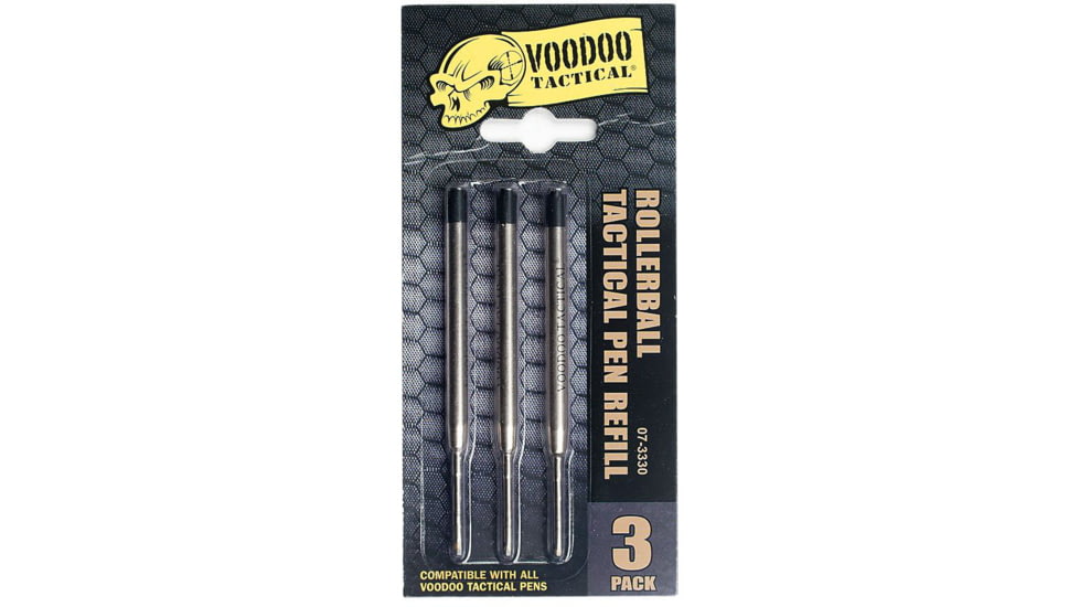 Voodoo Tactical Rollerball Tactical Pen Refill, 3 Pack, 07-3330000000