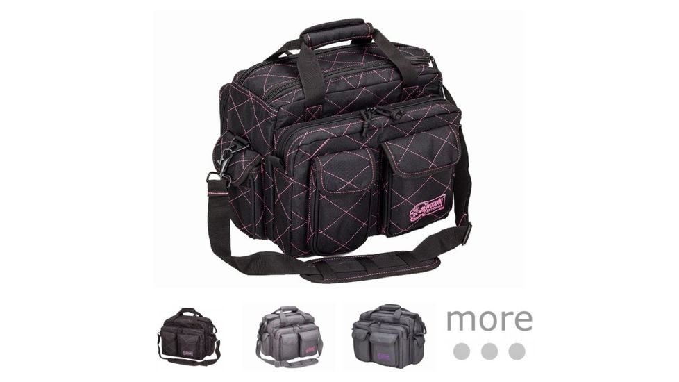 Voodoo Tactical Scorpion Rangebag, Black with Pink Stitching, Black with Purple Stitching, Gray with Pink Stitching, Gray with Purple Stitching, Pink, Purple