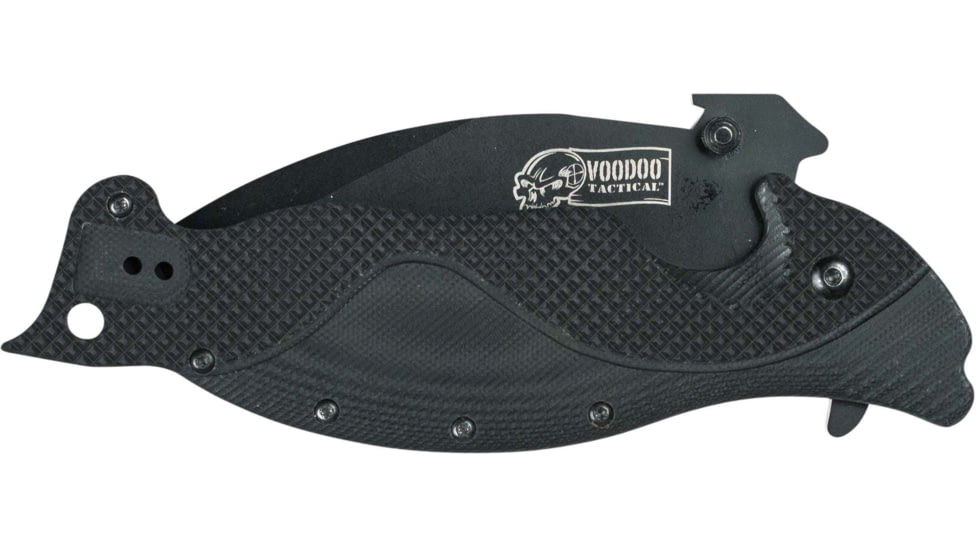 Voodoo Tactical Self-Defense Folding Knife, Black, 03-0176001000