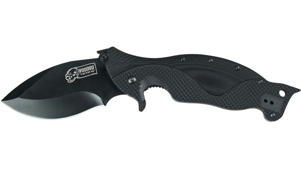 Voodoo Tactical Self-Defense Folding Knife, Black, 03-0176001000