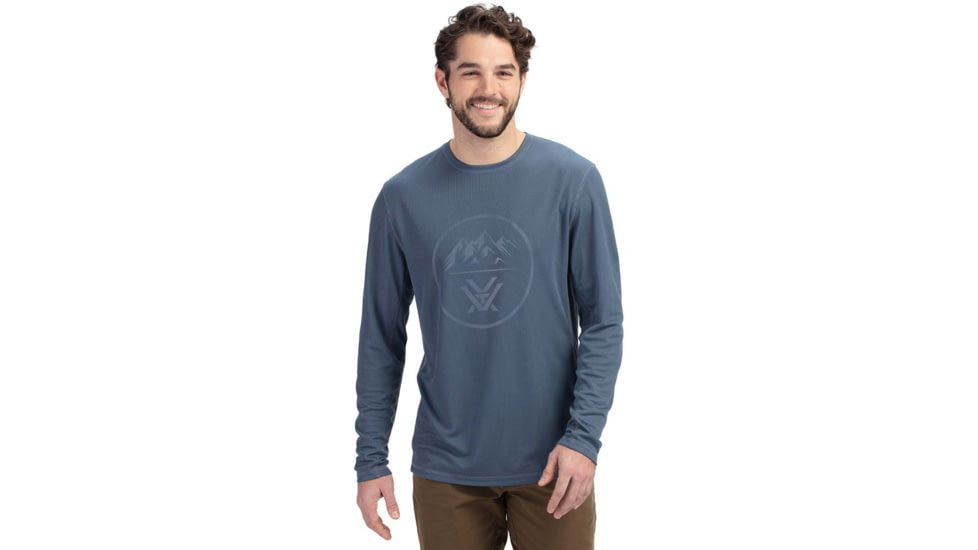 Vortex 3 Peaks LS Performance Grid Shirt - Mens, Large, Bering Sea, 222-60-BESL