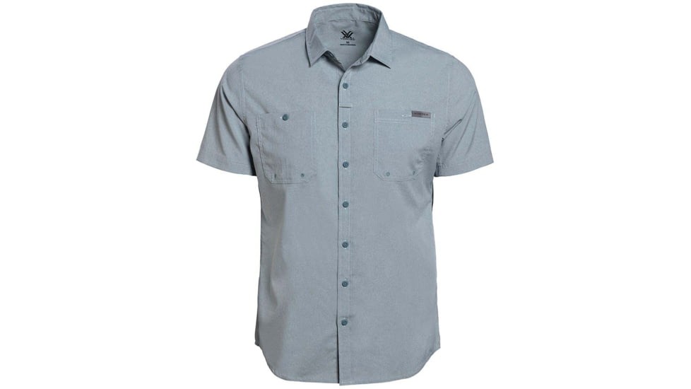 Vortex Alpine Cove SS Shirt - Men's, Medium, Shale Blue, 122-17-GBLM