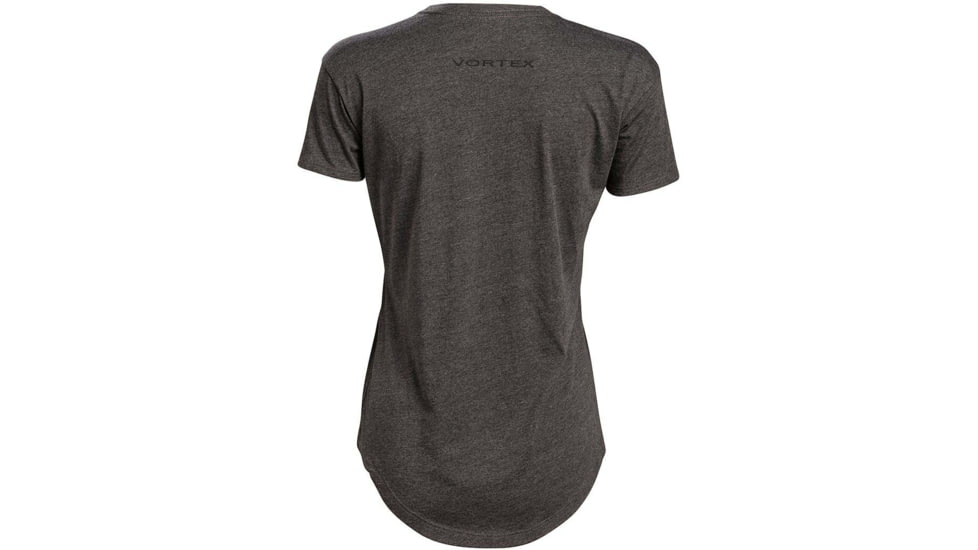 Vortex Camo Logo Short Sleeve T-Shirt - Womens, Charcoal Heather, XS, 121-48-CHHXS