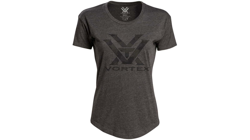 Vortex Camo Logo Short Sleeve T-Shirt - Women's, Extra Large, Charcoal Heather, 121-48-CHHXL