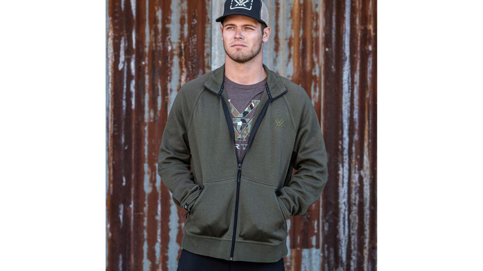 Vortex City Route Full Zip Sweater - Mens, Basil, Medium, 120-05-BASM