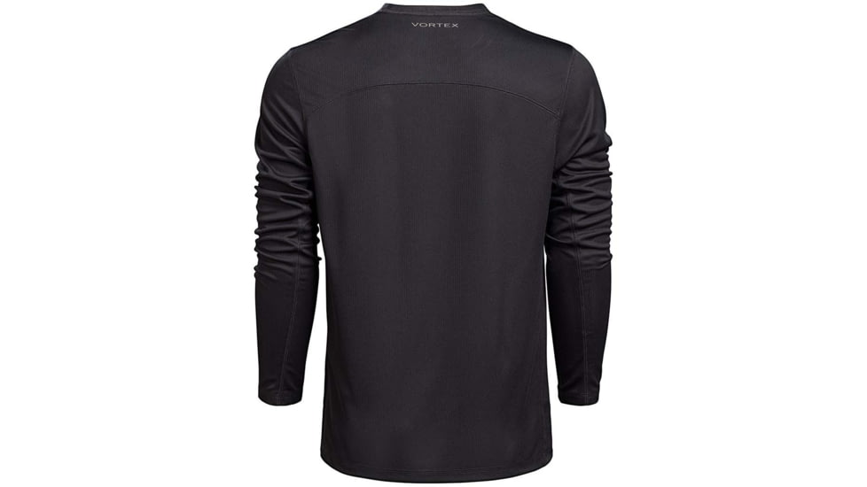 Vortex Core Logo LS Performance Grid Shirt - Mens, Black, 2XL, 222-43-BLK2X