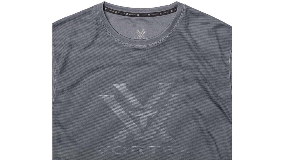 Vortex Core Logo LS Performance Grid Shirt - Mens, Turbulence, XL, 222-43-TRBXL