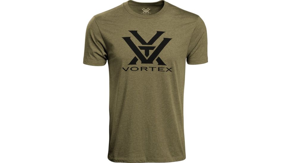 Vortex Core Logo Short Sleeve T-Shirts - Men's, Military Heather, 2XL, 120-16-MIH2X