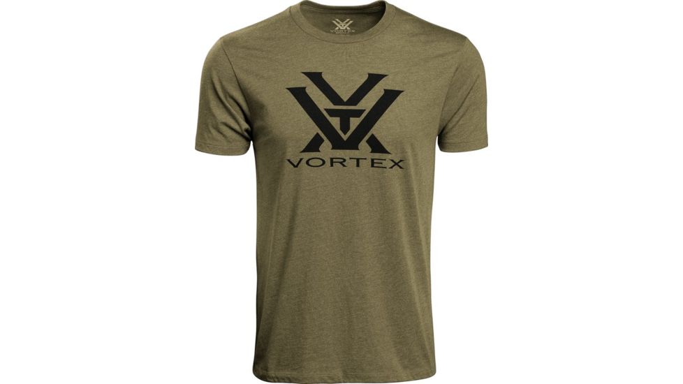 Vortex Core Logo Short Sleeve T-Shirts - Men's, Military Heather, L, 120-16-MIHL