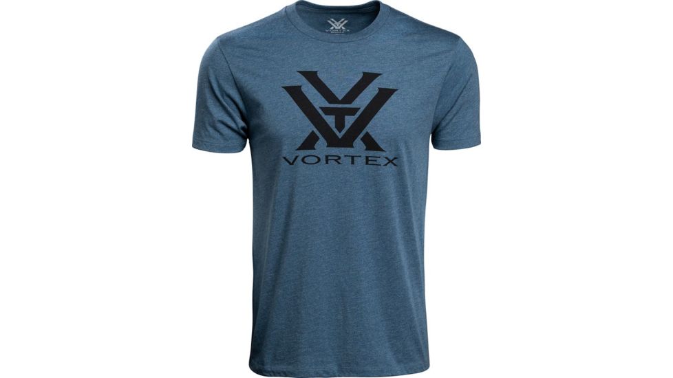 Vortex Core Logo Short Sleeve T-Shirts - Men's, Steel Blue Heather, 4X, 120-16-SBH4X