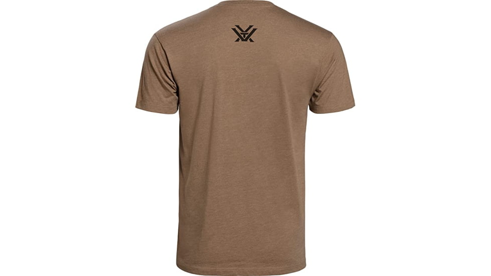 Vortex Core Logo Short Sleeve T-Shirts - Mens, Coyote Heather, L, 120-16-CHEL