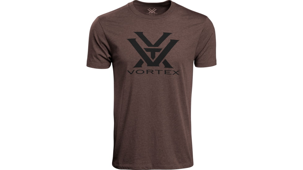 Vortex Core Logo Short Sleeve T-Shirts - Men's, Brown Heather, L, 120-16-BRHL