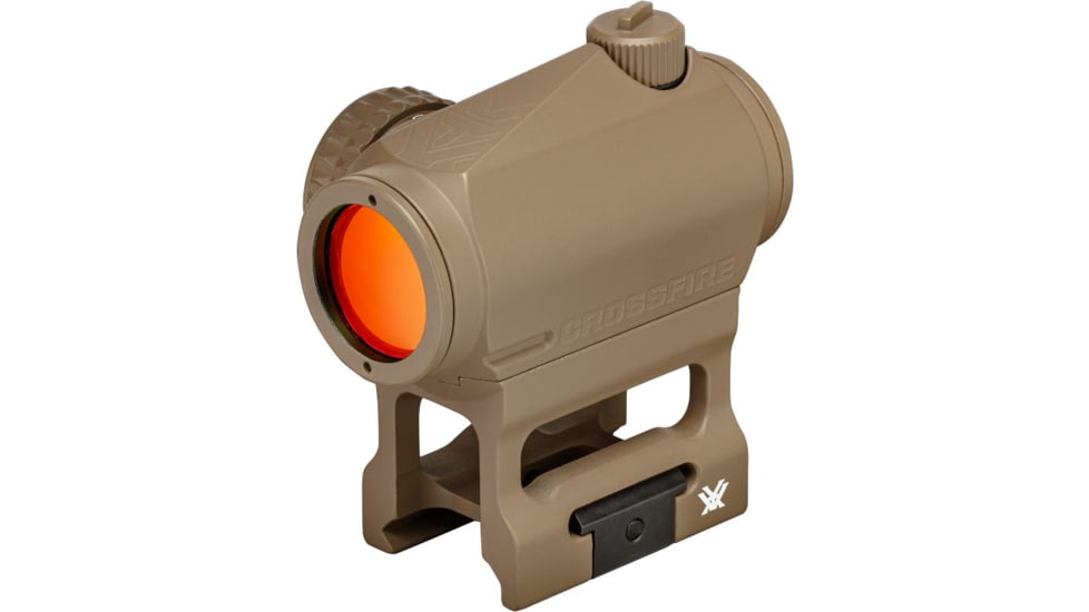 Vortex Crossfire 1x21mm Prismatic Red Dot Sight, 2 MOA, Tan, 2.5, 4.59oz, CF-RD2-T