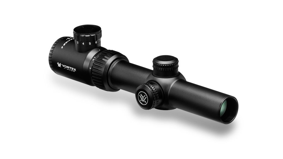 Vortex Crossfire II 1-4x24mm Rifle Scope, 30 mm Tube, SFP, V-Brite Reticle, Anodized Black, CF2-31037