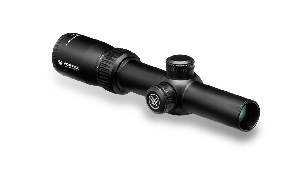Vortex Crossfire II 1-4x24mm Rifle Scope, 30 mm Tube, SFP, V-Plex Reticle, Anodized Black, CF2-31035