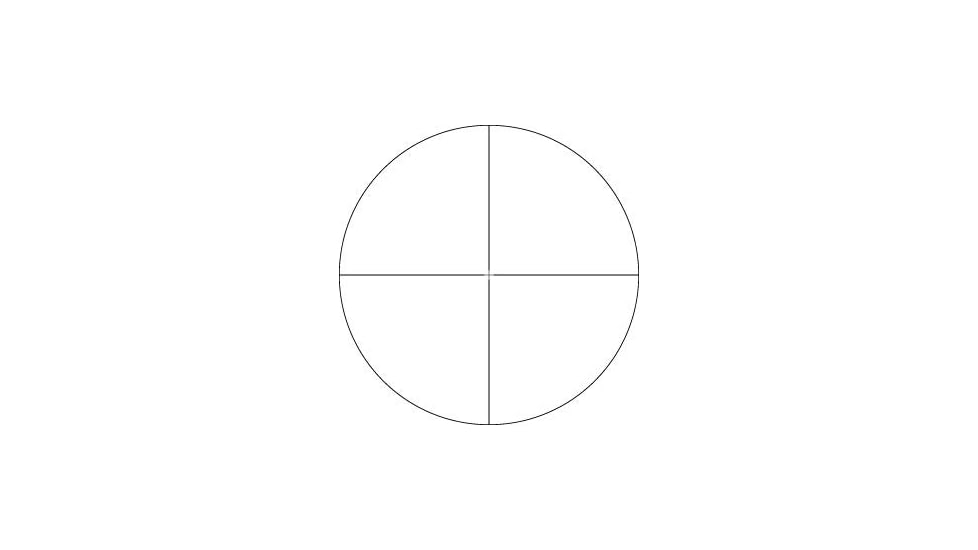 Vortex Crossfire II 3-9x40mm Rifle Scope, 1in Tube, Second Focal Plane, Black, Hard Anodized, Non-Illuminated V-Plex Reticle, MOA Adjustment, CF2-31005