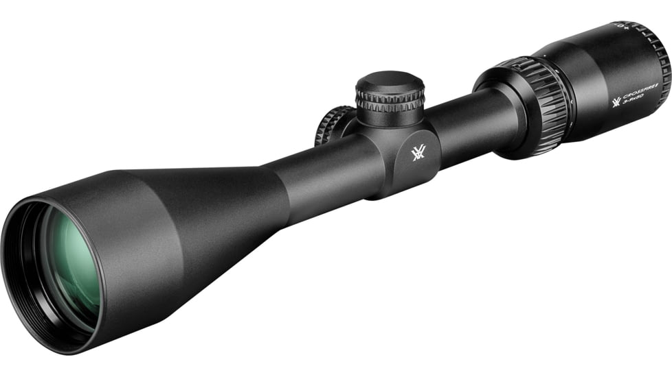 Vortex Crossfire II Straight-Wall 3-9x50 mm Rifle Scope, 1 in Tube, Second Focal Plane, Black, Anodized, Non-Illuminated Straight-Wall BDC Reticle, MOA Adjustment, CF2-31011SW