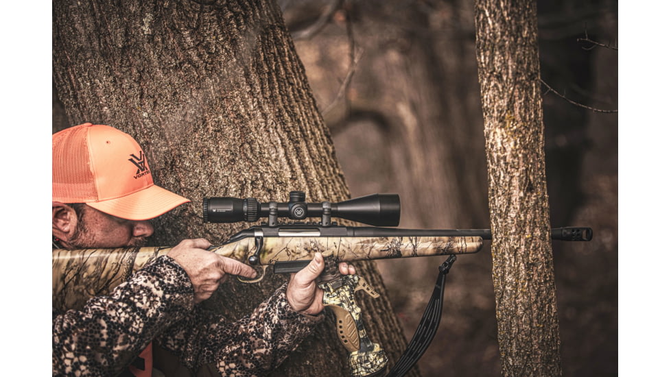 Vortex Crossfire II Straight-Wall 3-9x50 mm Rifle Scope, 1 in Tube, Second Focal Plane, Black, Anodized, Non-Illuminated Straight-Wall BDC Reticle, MOA Adjustment, CF2-31011SW