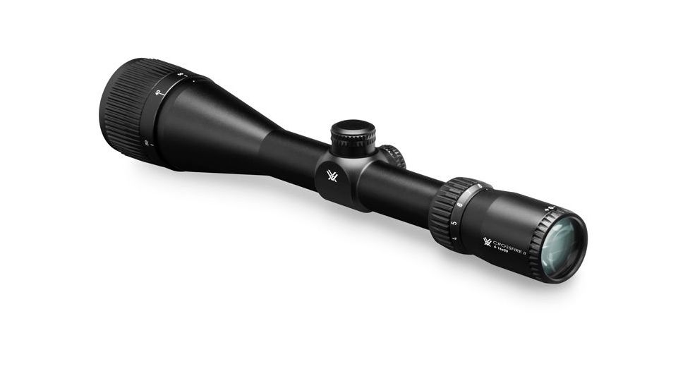 Vortex Crossfire II AO 4-16x50 mm Rifle Scope, 30 mm Tube, Second Focal Plane, Black, Hard Anodized, Non-Illuminated Dead-Hold BDC Reticle, MOA Adjustment, CF2-31039