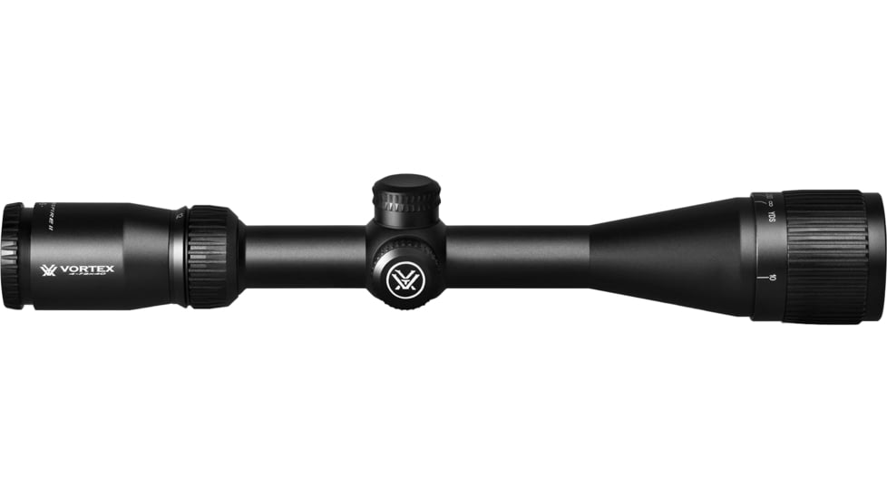 Vortex Crossfire II AO 4-12x40mm Rifle Scope, 1in Tube, Second Focal Plane, Black, Hard Anodized, Non-Illuminated Dead-Hold BDC Reticle, MOA Adjustment, CF2-31019