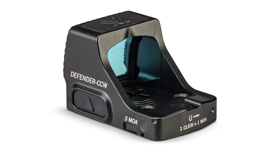 Vortex Defender-CCW 1x Reflex Micro Green Dot Sight, 3 MOA, Black, DFCCW-MGD3
