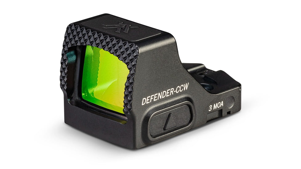 Vortex Defender-CCW 1x Reflex Micro Green Dot Sight, 3 MOA, Black, DFCCW-MGD3