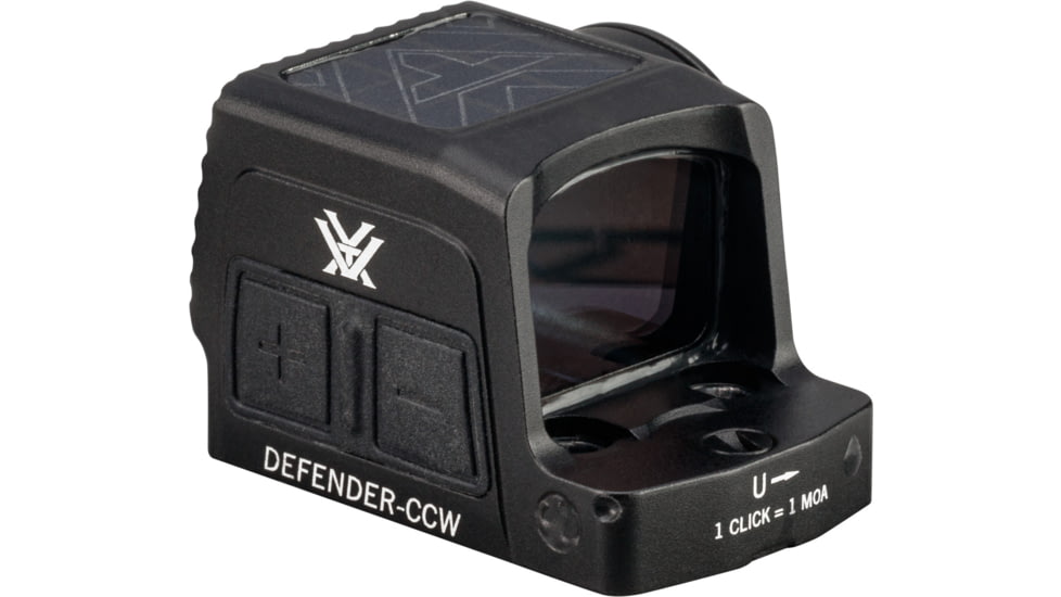 Vortex Defender-CCW Enclosed Solar Micro Prismatic Red Dot Sight, 1x20.2mm, 3 MOA Reticle, Black, DFCCW-MRD3-E